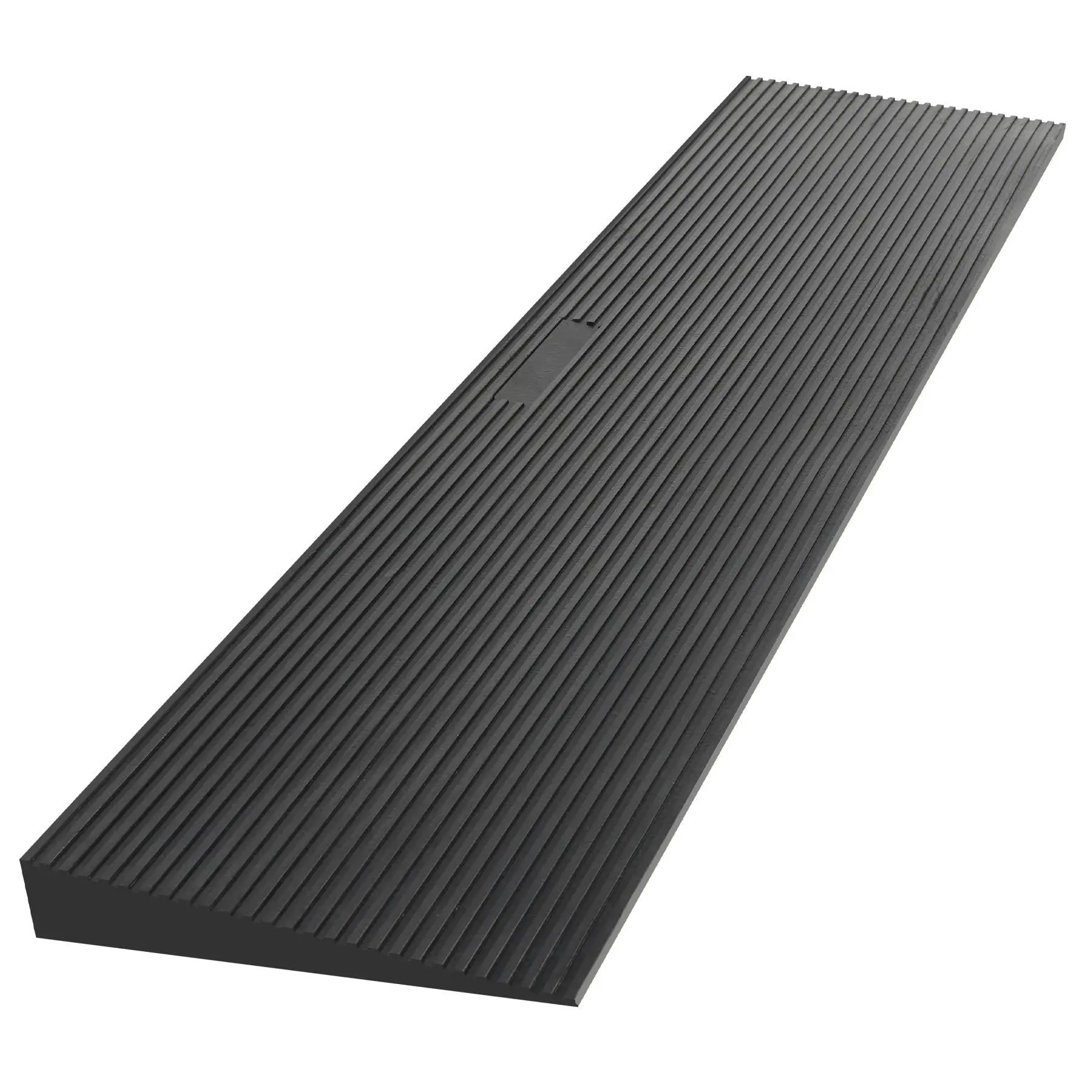 1.6"" Rise Threshold Ramps for Doorways,35.4"" Wide Natural Rubber Wheelchair Ramp Adjustable & Cuttable, Non-Slip Rubber Door Entry Ramp Doorways Driveways for Wheelchairs, Scooters, Walkers