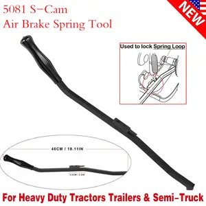 5081 S-Cam Air Brake Spring Tool Fit for Semi-Truck Heavy Duty Tractors Trailers, Air Brake Spring Tool 5081 S-Cam Shoe Service for Semi-Truck Tractors & Trailers