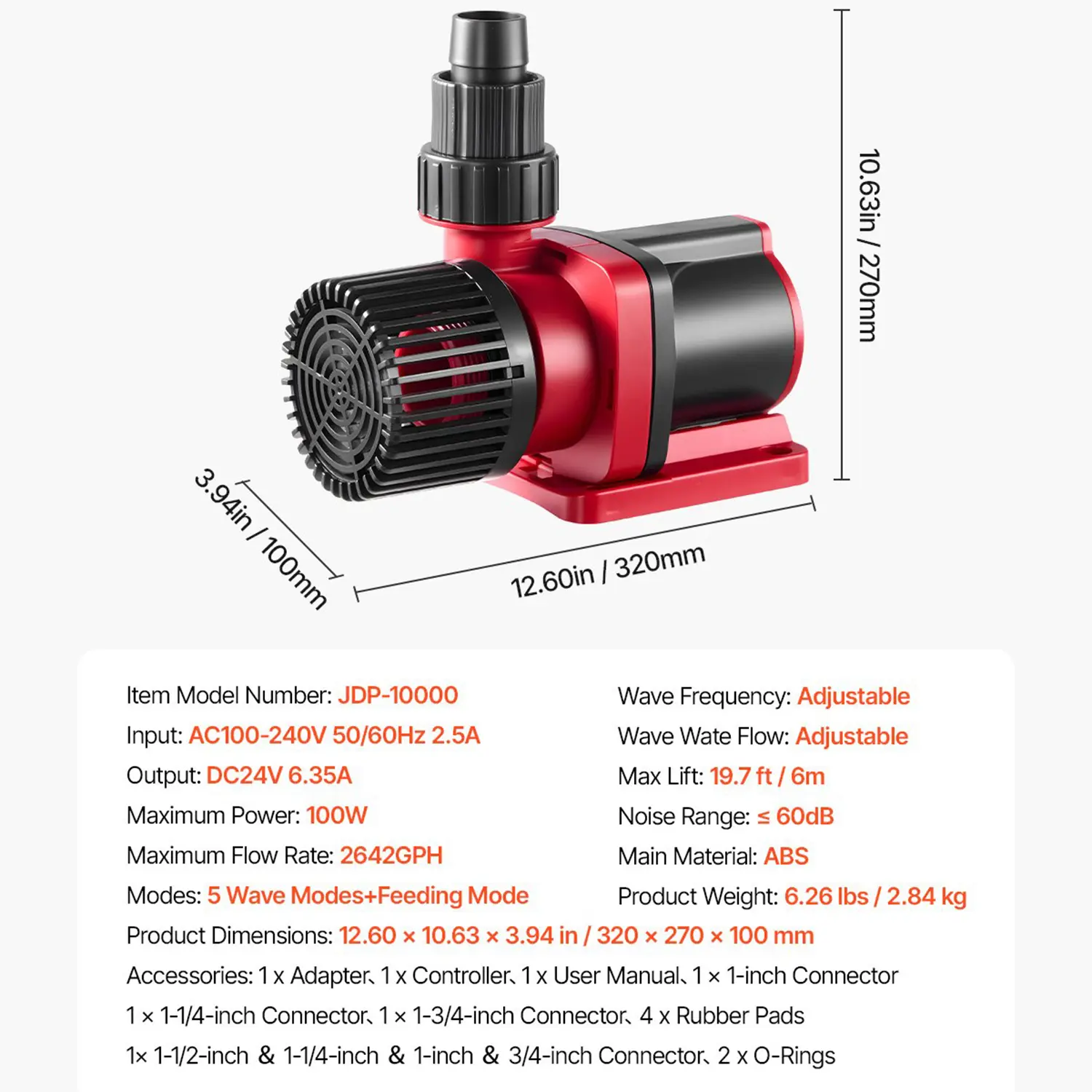 100W 2642GPH
