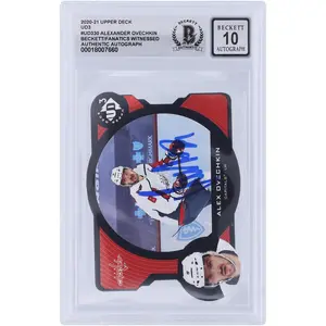 Alexander Ovechkin Washington Capitals Autographed 2020-21 Upper Deck Extended Series UD3 Die Cut #UD3-30 #/1000 Beckett Fanatics Witnessed Authenticated 10 Card - Fanatics Authentic Certified