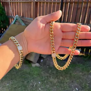 High quality Monaco Necklace & Bracelet Set no green skin