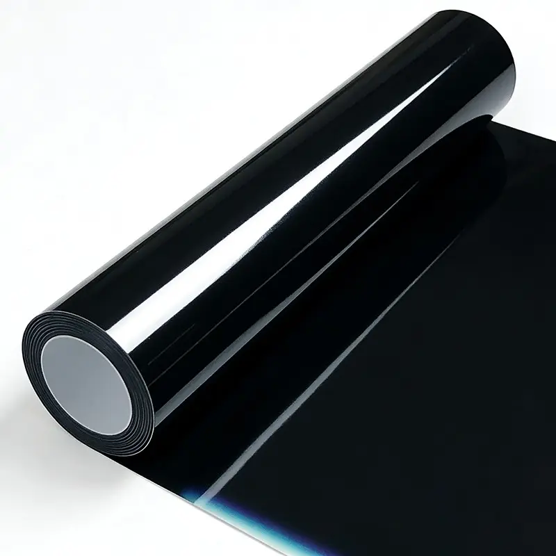 Ultra Gloss PET Piano Black Car Vinyl Wrap Film DIY Sticker Decal Self Adhesive Air Release Auto Accessories Vinyl Wrap For Cars Automobile Decals
