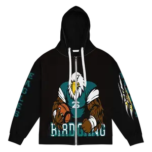 Bird Gang Unisex Zip Hoodie Casual Fit