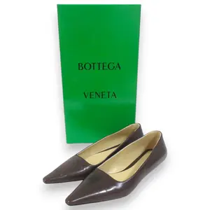 Pre-owned Bottega Veneta Others Small Leather Goods Leather Pointed Toe Flats