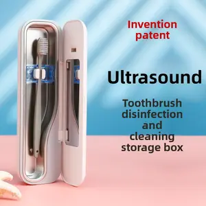Ultrasonic toothbrush sterilizer box, toothbrush sanitizer, toothbrush storage box, cleaner, travel storage box, sterilizer