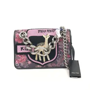 Pre-owned miu miu Leather Shoulder Bags MiuMiu 7.87'' R2879 Shoulder Bag T26180435388 0619 LA Bill