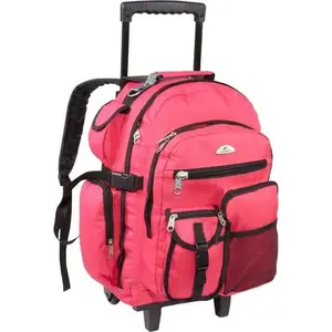 Deluxe Wheeled Backpack - Hot Pink
