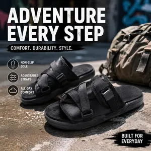 Comfortable Slides for Men and Women – Signature Design with Adjustable Straps, Arch Support & Slip-Resistant Sole, Perfect for Wide/Narrow Feet, Everyday Footwear for All-Day Wear