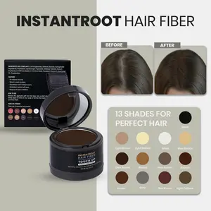 [RUBY VIBE CO] Instantroot Hair Fiber, Instant Hair Thickening Building Fibers, Hair Powder Bald Spot, 13 Color Shades for Instant Coverage & Long-Lasting Results, Easy Application & Portable for Thinning Hair Areas, for Men and Women