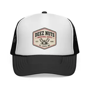Deez Nuts Industrial Supply patch Trucker Cap | Vintage Tool Logo