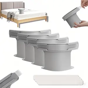 Lock Sheet Holders Set of 4 Heavy Duty Bed Sheet Straps for All Mattress Sizes Gray Reusable Fitted Sheet Clips for Twin Queen King Beds US