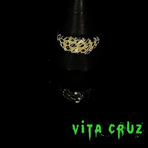 18k Gold Nugget Diamond Cut Ring