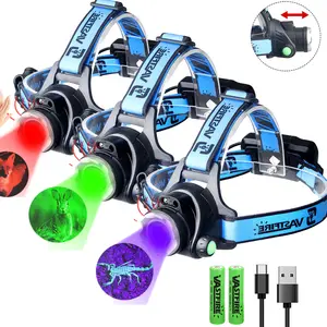 Ultra Bright Headlights With Sensor Zoom And Rechargeable Hunting Headlights, Suitable For Outdoor Activities Such As Camping, Searching, Hunting, Nighttime Cycling, Cave Exploration, Nighttime Fishing, Patrolling, Etc