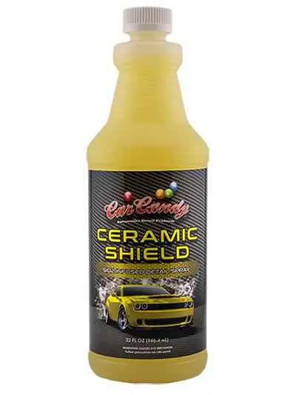 Car Candy Ceramic Shield SiO2 Quick Detail Spray - Dirt-Repellent, Hydrophobic Coat for All Surfaces, Easy-Apply Extreme Gloss Formula