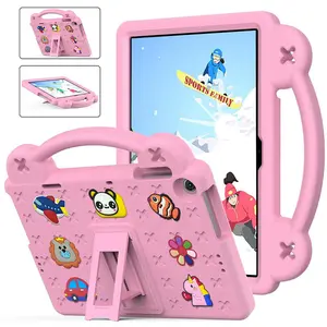Kids EVA Bear Stand Case for Samsung Galaxy Tab A9 A11 8.7" Tab A9Plus A11+ S7 S8 S9 S10Lite S9FE S11 Tab A8 S6 Lite Cover Funda