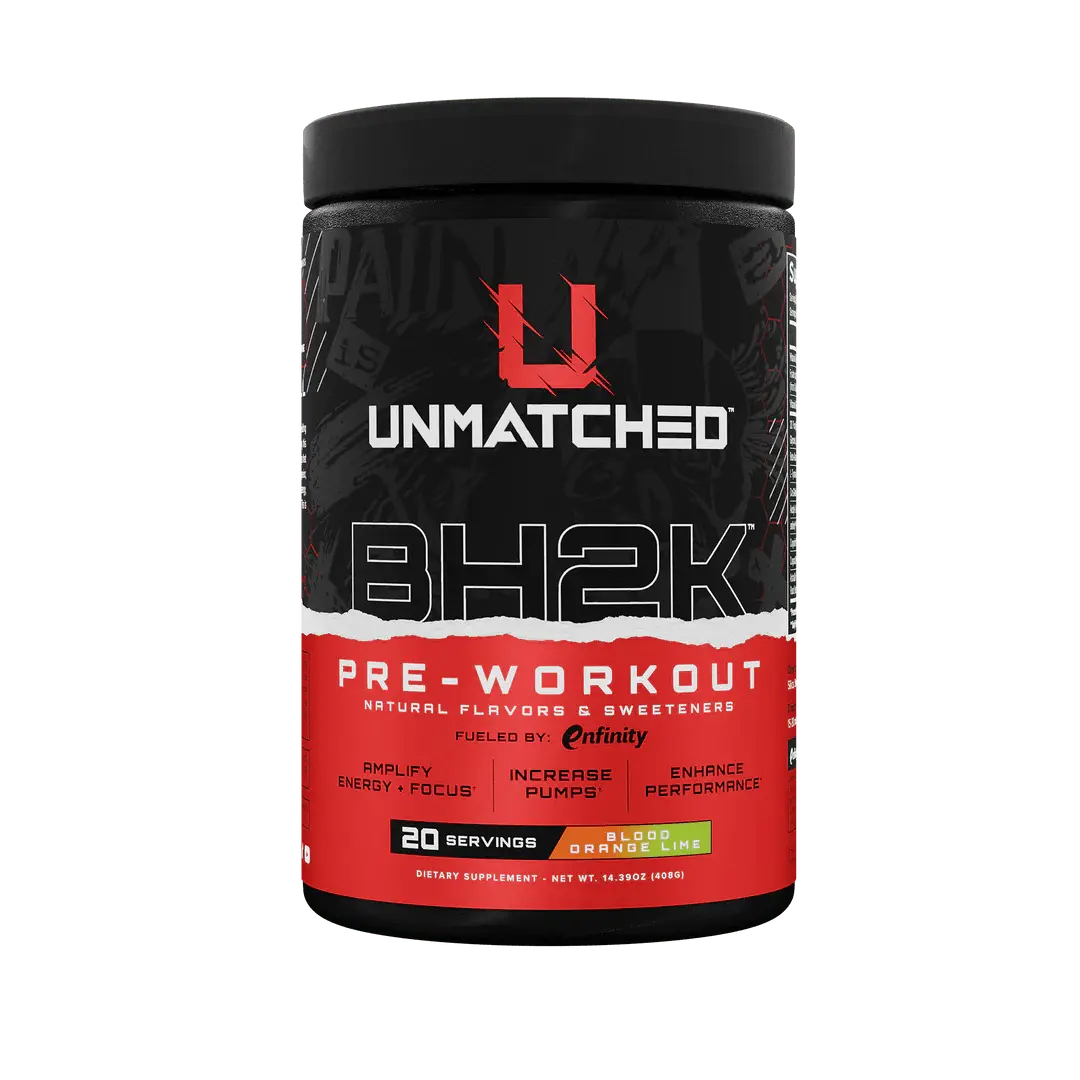 UNmatched Nutrition BH2K - All Natural Pre Workout, Natural Flavors & Sweeteners