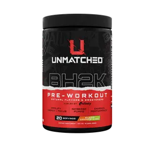 UNmatched Nutrition BH2K - All Natural Pre Workout, Natural Flavors & Sweeteners