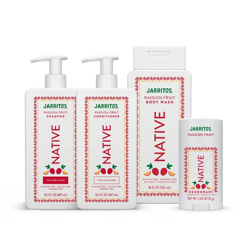 NATIVE Daily Essentials Set - Aluminum-Free Deodorant, Sulfate-Free Body Wash & Shampoo/Conditioner