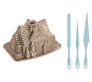 Nordic Ware Gingerbread House Bundt & Tools Set Nordic Ware Gingerbread House Bundt & Tools Set