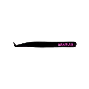 LASH ANARCHIST Boot Lash Tweezer 'Mansplain' - Fanboy Collection, Black Tweezer for Lash Application