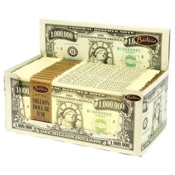 1 Million Dollar Chocolate Bar 12ct 2oz Bonbon Snack