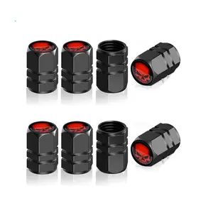 8PCS Tire Valve Stem Caps, Airtight Dust Proof Covers for Car Wheel,Universal Tire Air Valve Caps Fits Cars Trucks Motorcycles SUVs and Bikes,Car Wheels Protection Accessories, Car Parts