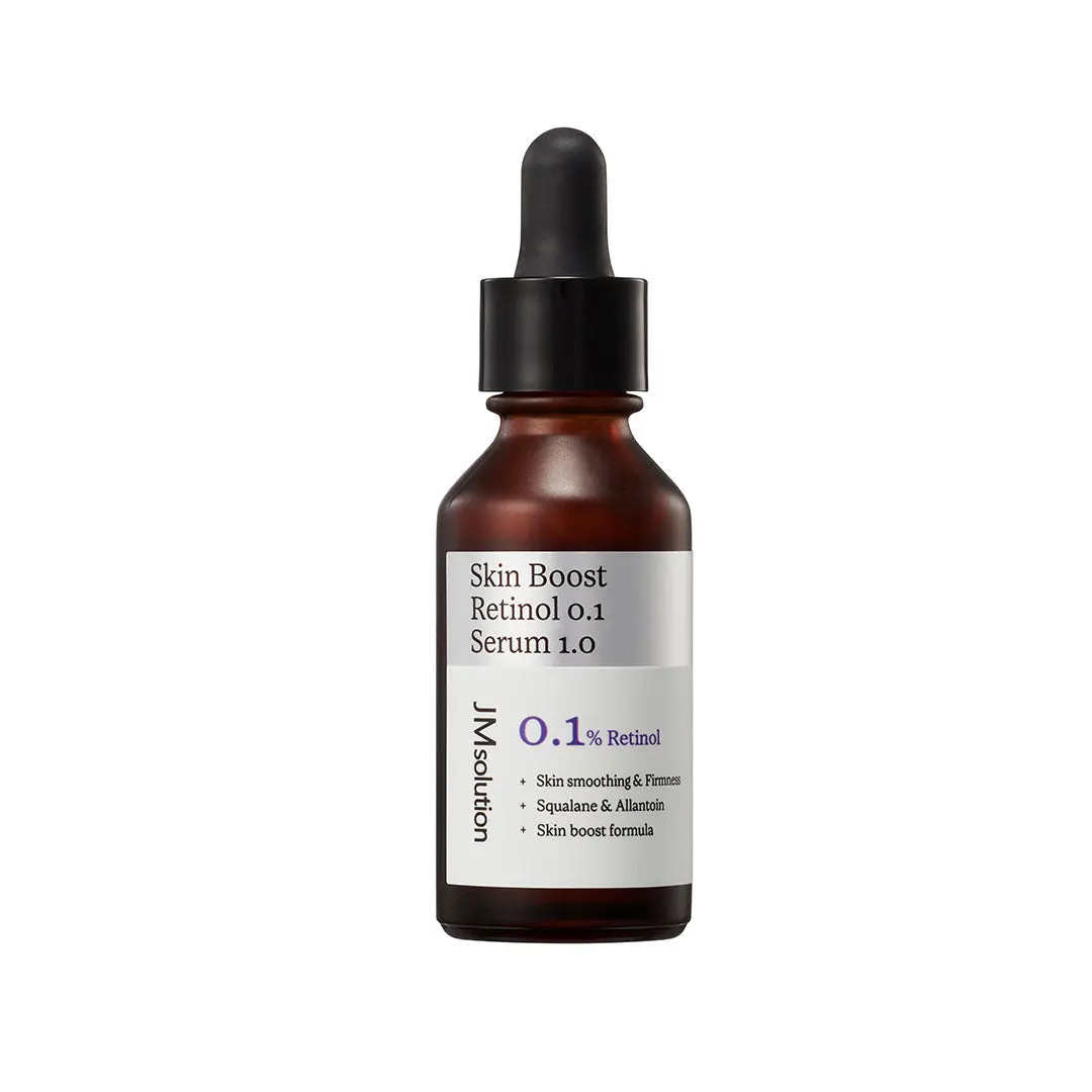 JMSOLUTION Skin Boost Retinol 0.1% Serum 1.0 - Liquid-type Serum for Smooth and Healthy Skin - Evening, Moisture