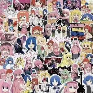 75PCS Bocchi The Rock! Manga Anime Stickers Cute Girls Kawaii Decor DIY Phone Laptop Guitar Skateboard Cup Book