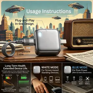 140W Auto Eject Battery Charging Guard, Mobile Accessories, Practical Tech Gift for Football Fans & Daily Device Users
