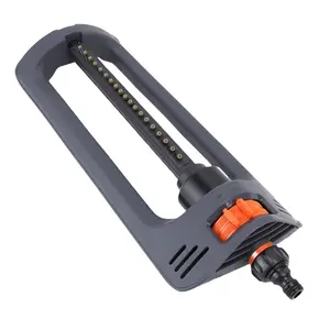 Lawn Sprinkler with Weighted Base 19 Holes Garden Water Oscillating Sprinkler Covers Up to 4000 Sq Ft for Yard