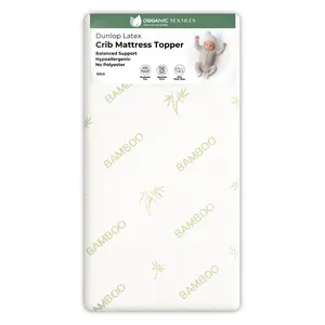 Organic Latex Baby Crib Mattress Topper with GOTS Certified Premium Cover - Playard (38" x 26")