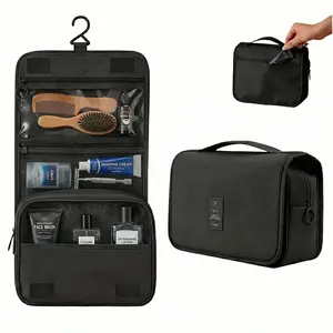 Toiletry Bag Travel Bag with Hanging Hook, Waterproof Capacity Hanging Multifunctional Makeup Bag for Toiletries, Portable Cosmetic Bag Travel Organizer for Women and Men
