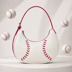 Baseball Bag for Women & Men Adjustable Strap Lightweight Shoulder Bag, Game Day Essentials Fan Gear Casual Fashion Sling Bag Trendy Outfit Accessory for Everyone Daily Travel Party Holiday Bag Gift for Best Friends Sports Lovers & Fashion Enthusiasts