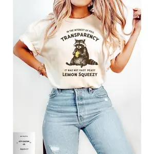 In The Insterest Of Full Transparency It Was Not Easy Peasy Lemon Squeezy  Raccoon Sweatshirt, Retro 90s Raccoon Shirt, Trash Panda