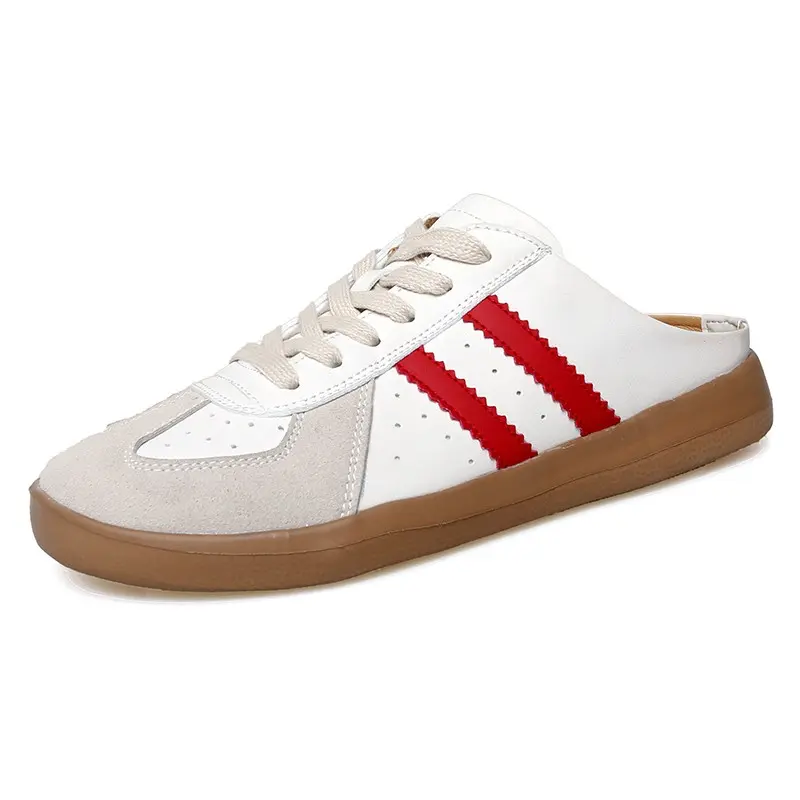 Women's Casual Mule Sneakers, Retro Slip On Shoes, Comfortable Low Top Walking Shoes, Everyday Fashion Shoes for Women