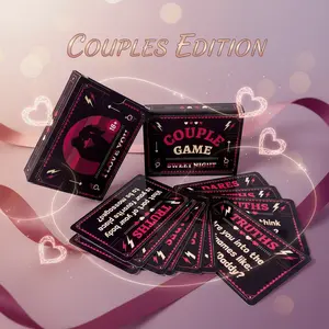 50 Truth or Dare Fun Couples Card Game, Perfect for Date Nights, Anniversaries, Valentine’s Day, or Honeymoon Trips