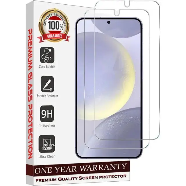Entronix Clear Screen Protector Compatible with Galaxy S9 - 2-Piece Combo