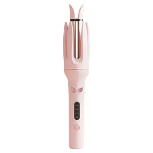 Automatic Hair Curling Iron, Negative Ion Automatic Hair Hair Curl Wand, 28mm Hair Curler, 4 Modes Adjustable Temperatures Rotating portable Curling Iron for Women, Hair Styling Tools for Hometeen girl gifts