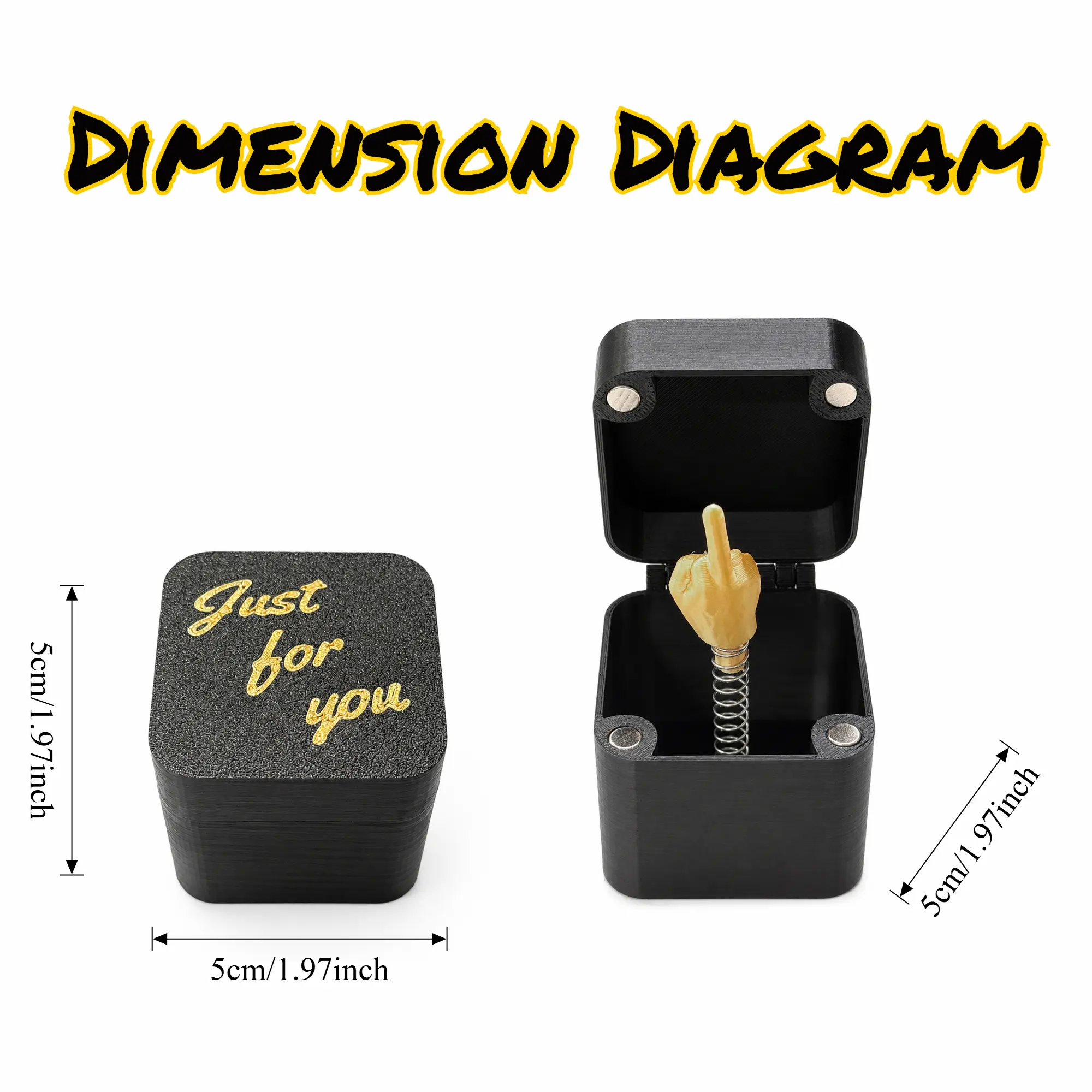 Funny Pop Up Middle Finger Prank Box Surprise Gift Box