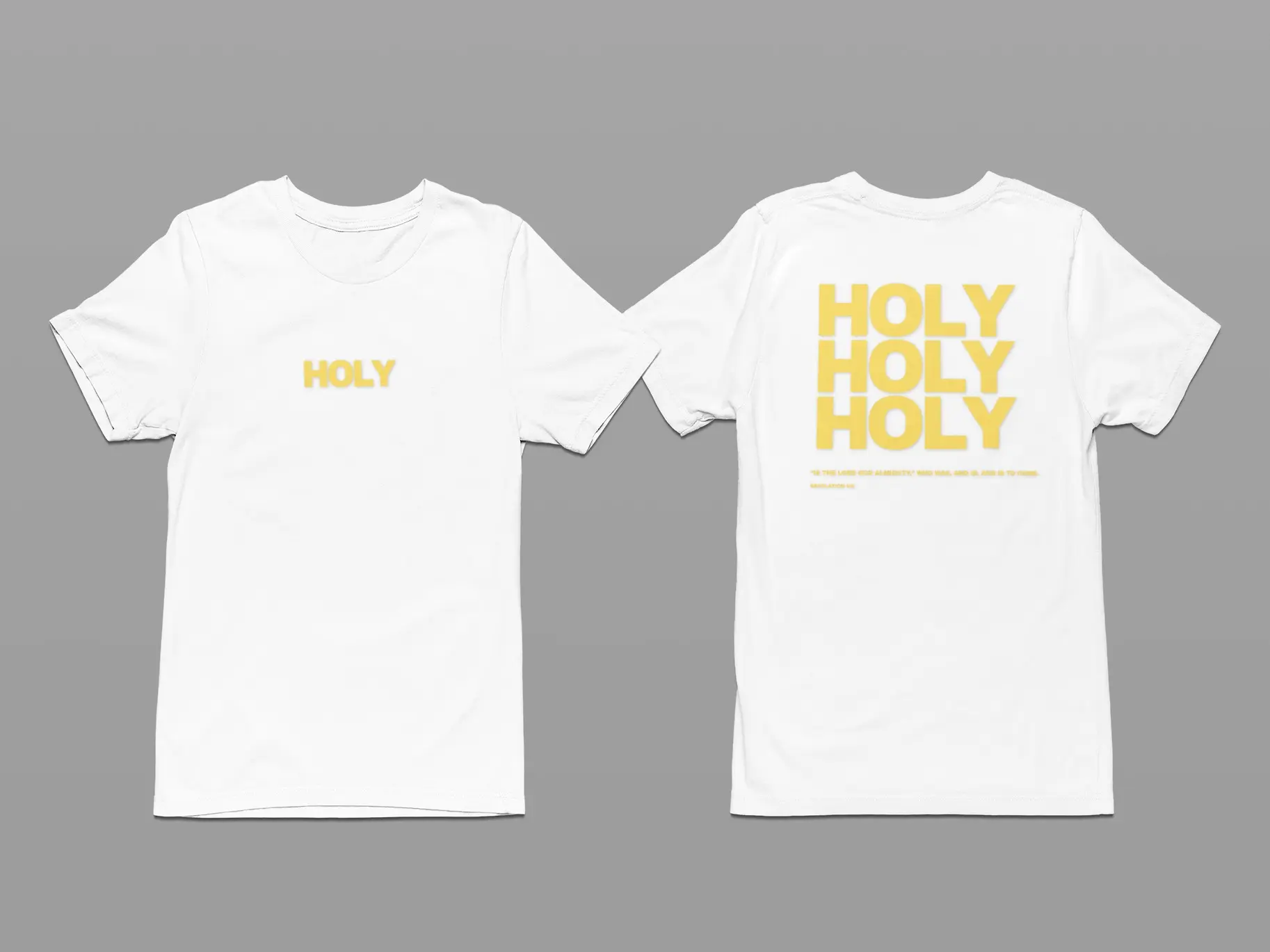 Scripture Revelation 4:8 T-Shirt, Bible Verse Tee, Church T-shirts, Trendy Christian Gift, Cotton Casual Top Classic Graphic