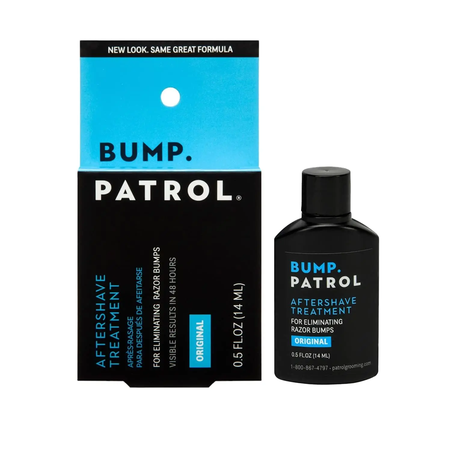 Bump Patrol Aftershave Treatment for Razor Bumps & Ingrown Hairs - Soothing & Moisturizing Serum with Salicylic Acid & Shea, Original Formula for Men, 0.5 oz, Cleanser