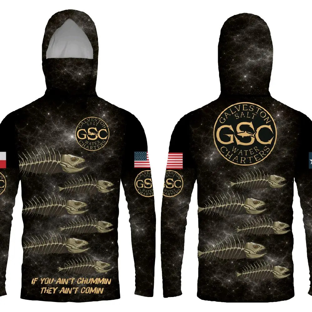 "Just Fish It" Hooded Fishing Shirt – GSC SPF 50 Performance Mask Hoodie