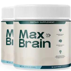(2 Pack) Max Brain Powder Advanced Brain Supplement MaxBrain 60 Servings