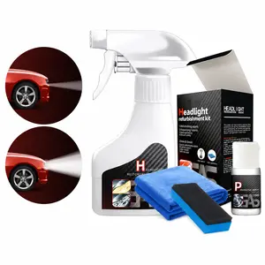 Yellow Removal Headlight Crystal Plating Repair Liquid, Auto Renovation & Household DIY Car Care, No Polishing Atomization Cleaning Agent, High Permeability Anti-Oxidation Durable Car Accessory
