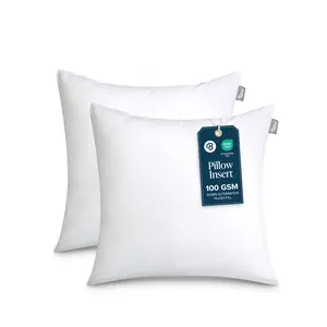 Bare Home White Pillow Inserts - Pack of 2, for Home Decor, Bedding Use Bare Home White Pillow Inserts - Pack of 2, for Home Decor, Bedding Use