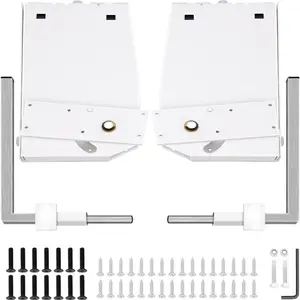 summervibes Heavy-Duty Murphy Bed Wall-Mount Springs Mechanism, Complete DIY Support Hardware Kit for King, Queen Vertical Murphy Beds, White, Complete Kit