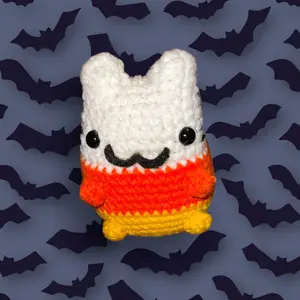 Mini Candy Corn Kitty Plush Toy