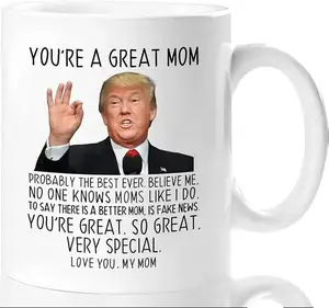 Christmas Gifts for Mom, You're A Great Mom Coffee Mug, Mom Birthday Gifts from Daughter Son, Valentines Day Gifts White Ceramic