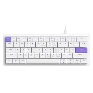 AJAZZ NKL61 wired short axis mechanical keyboard, lightweight body, easy to carry, 61-key configuration, the first choice for office