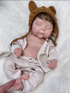 Realistic Full Body Silicone 13" Preemie Reborn Doll with Birth Certificate, Baby Bottle, Clothing, and Diaper